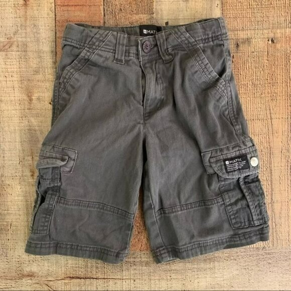 Matix Boy's Size 5 Cargo Shorts in Gray - Picture 1 of 4